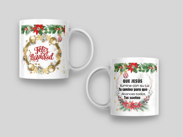 mug personalizado navidad