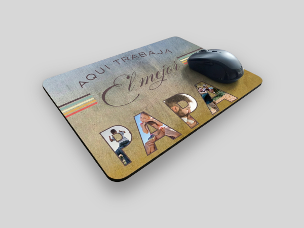 pad mouse personalizable rectangular 18x22 cm