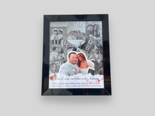 portaretratos estilo scrapbook personalizado 8x10"